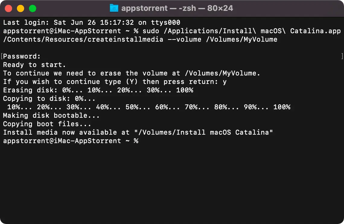 Создание загрузочной флешки с macOS