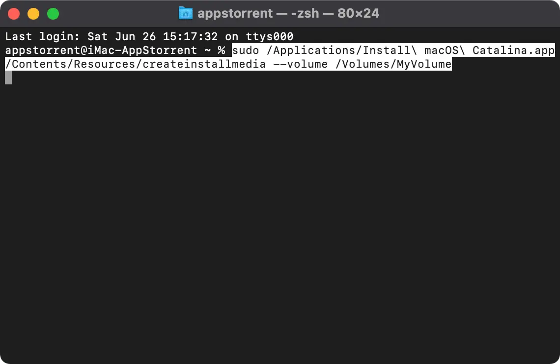 Создание загрузочной флешки с macOS